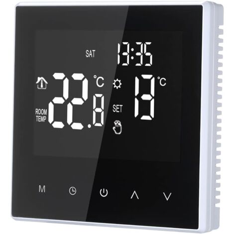16a Underfloor Heating Thermostat  Digital Temperature Controller  Weekly Cycle  Programmable Electric Heating - Environmental Thermostat for Home, School, Office