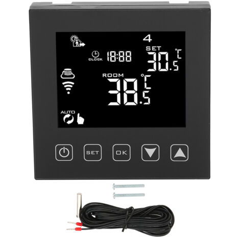 16A WLAN-Smart-Thermostat für Fußbodenheizung mit Fernbedienung, AC90-240V