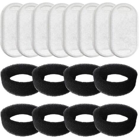 16er-Pack Blumenbrunnen-Katzenfilter, 8 Stück Aktivkohlefilter und