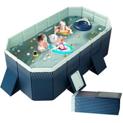 1.6m Piscine Pliable Pliable, PVC, Piscine Portable, Baignoire, Piscine pour Adulte pour Home Garden Backyard Piscine