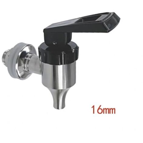 (16mm, argent) robinet de Machine à boissons 304 robinet de baril en acier inoxydable remplacement robinet de jus de bière de vin