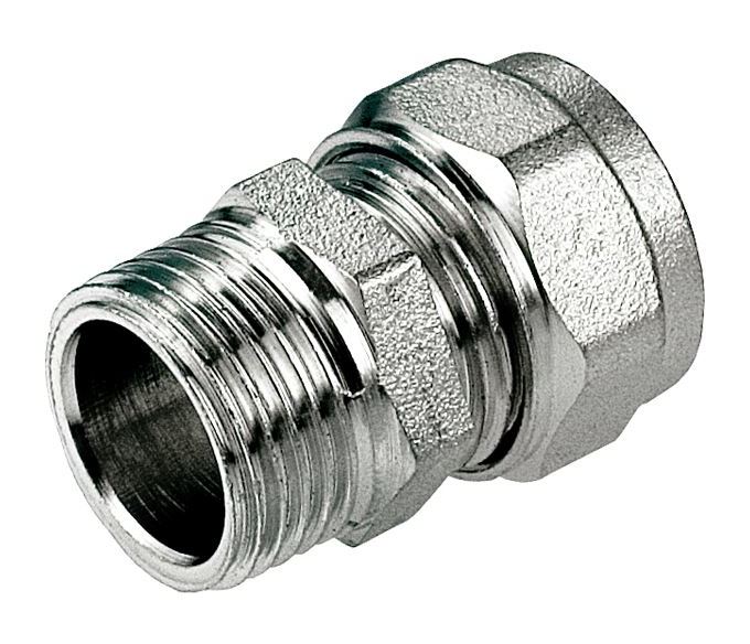 16mm PEX x 1/2inch Male BSP Compression Fittings Union Nipple