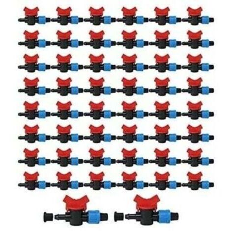 16MM, VANNE DARRET GOUTTE A GOUTTE DE 16 MM AVEC ANNEAU EN CAOUTCHOUC PAQUET DE 50 UNITES OFFRE EXCLUSIVE