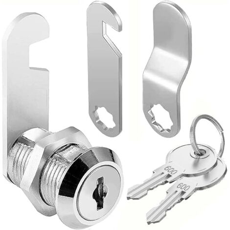 16mm Verrou de boîte aux lettres de avec clé identique serrure à came serrure de tiroir d'armoire serrures de porte serrures de placard verrous de casier verrou de meubles