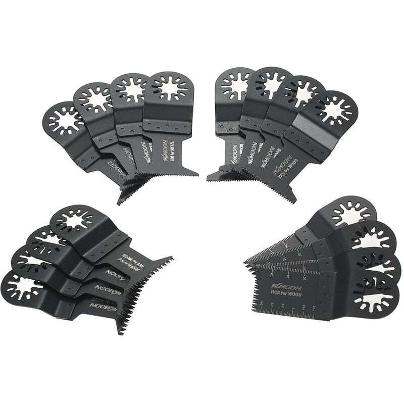 Lablanc - 16Pcs Mix Oscillant Lame De Scie Kit Multi Tool Webs Pour