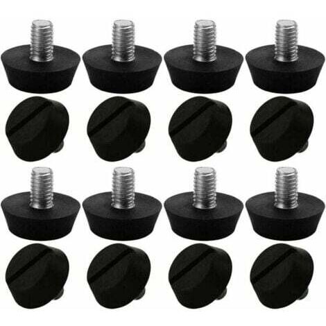 16pcs Pieds de Meubles Réglables Nivellement Patin Base Jambe Pied de Table Chaise Ajustables Protection Sol M6 x 10 x 20mm--TRIMEC