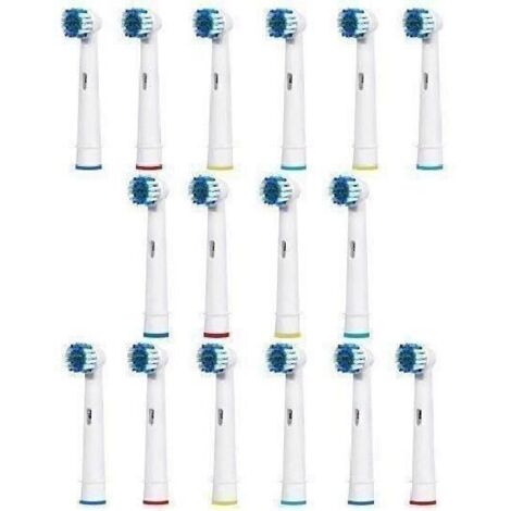16pcs Replacement Tête Brossette Brosse à Dents Electrique pour Oral B New