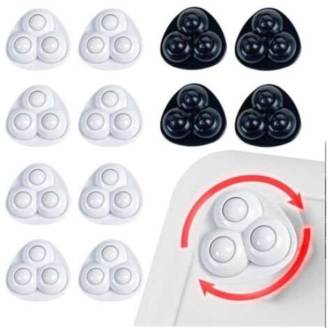 16Pcs Roulettes Auto Adhésives,Mini Roulette à 360 Degrés,Mini Roulettes pour Meubles,Convient pour Petits Meubles,bacs de rangement