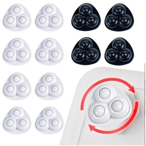 16Pcs Roulettes Auto Adhésives,Mini Roulette à 360 Degrés,Mini Roulettes pour Meubles,Convient pour Petits Meubles,bacs de rangement