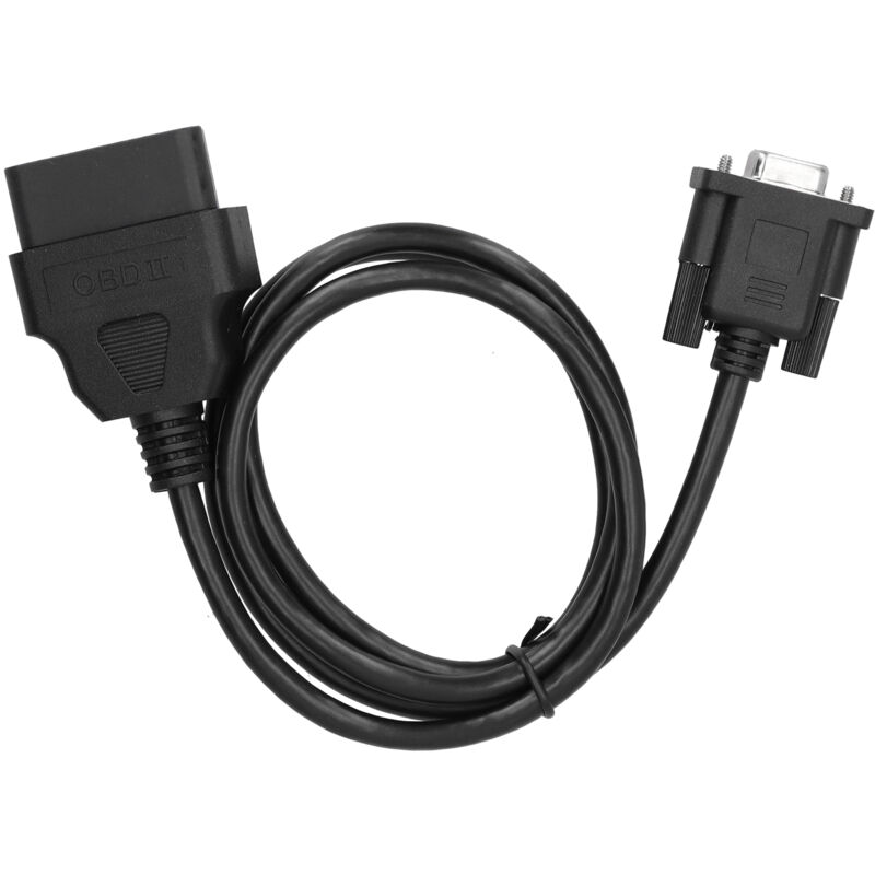 16Pin OBD2 à RS232 DB9 connecteur de cble d'extension d'adaptateur d'interface de Diagnostic de voiture