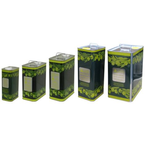 16PZ LATTINA PER OLIO CON TAPPO lt. 3 - cm. 9,5x15x26 h