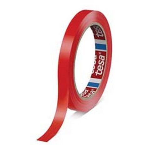 16PZ NASTRO PER IMBALLO PVC RIGIDO - mm.9x66mt. colore rosso