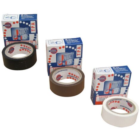 16ROTOLI NASTRO TELATO mm. 19x2,7 mt. col. Bianco