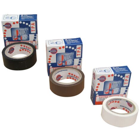 16ROTOLI NASTRO TELATO mm. 19x2,7 mt. col. Nero