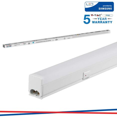 16W LED BATTEN FITTING QUADRATA SAMSUNG CHIP T5 120CM 6500K                                              - Luce FREDDA