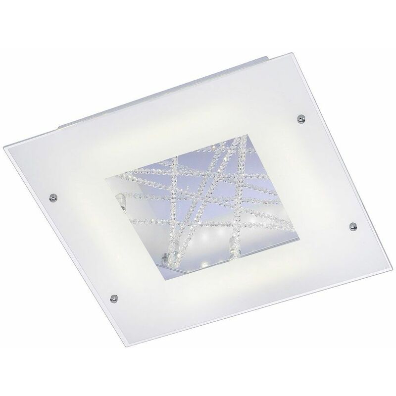 

Foco de techo LED de 16 vatios, cristal, luz de comedor, 4 llamas Paul Neuhaus 6447-16