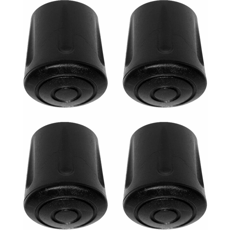 Cyclingcolors - 4x Embout pied de chaise renforcé antidérapant caoutchouc epdm table tabouret béquille canne, diamètre 10 mm
