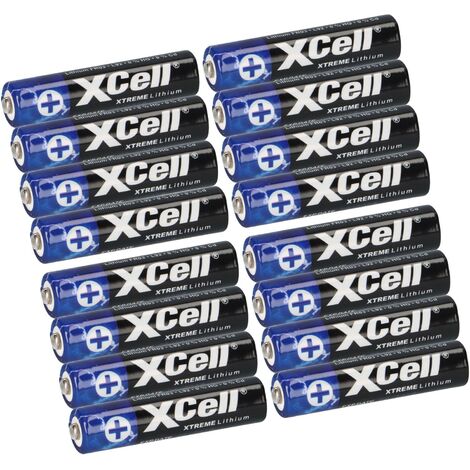 16x XTREME Lithium Batterie AAA Micro FR03 L92 XCell 4x 4er Blister