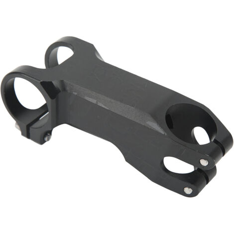 -17° Fahrradvorbau, Schwarz, Hohlkonstruktion, CNC-gefräst, Hochglanzfinish, Ersatz-MTB-Lenker, 80 mm Riser-Vorbau