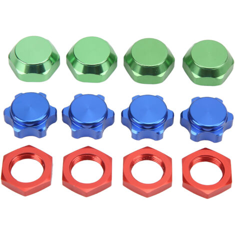 17-mm-Sechskant-Radmutter aus Aluminiumlegierung mit Montageabdeckung für 1/8-RC-Car-Upgrade-Teile