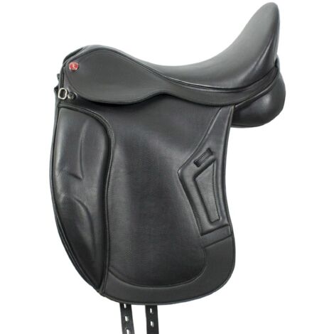 17", nero: Sella da dressage Pro-Light modello Brindisi con archetto intercambiabile