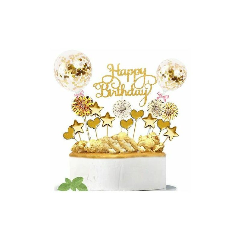 17 Pezzi Topper per Torte di Compleanno, Topper