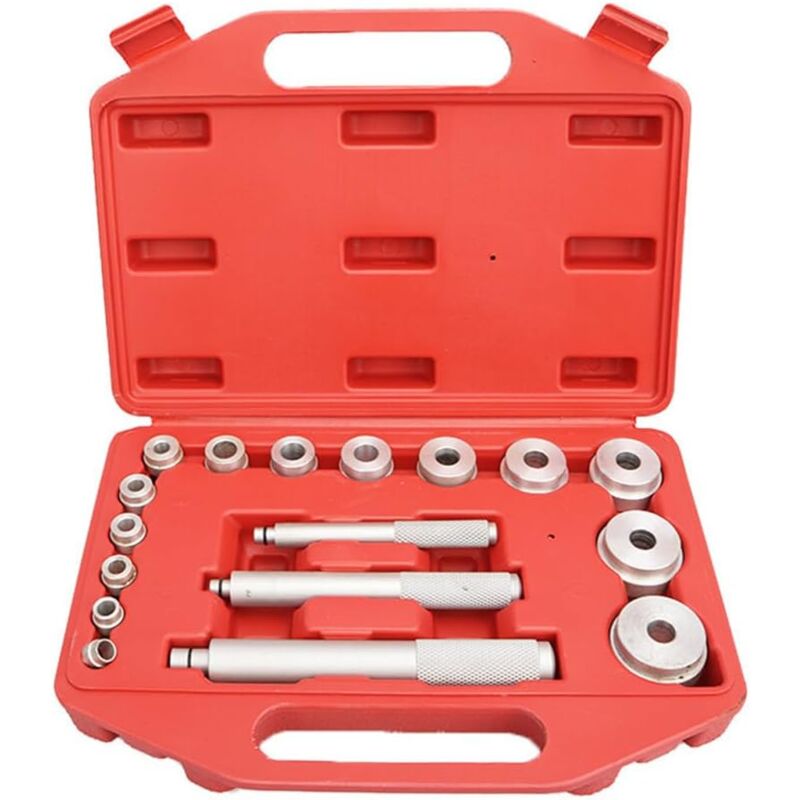 S-giant - 17 pièces aluminium Extracteur pour le montage des roulement voiture - Pièces de pression avec mallette