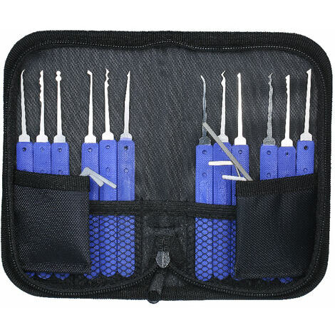 Kit de Crochetage Serrure, Preciva 26-Pièce Lock Picking Kit, Outils de  D’entraînement avec 4 Serrure Transparente pour Serruriers Débutant et Pro