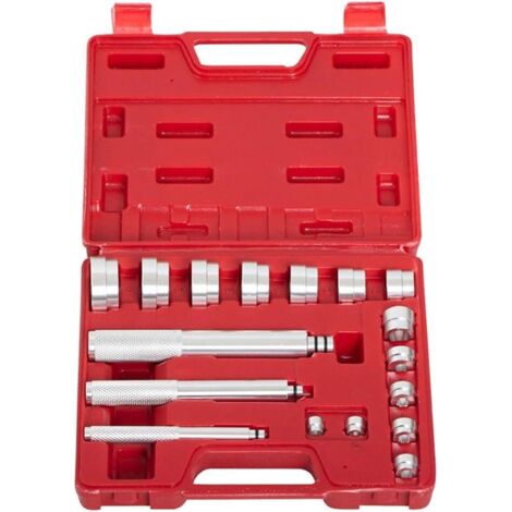 17 pièces roulement siège anneau joint conducteur outil principal aluminium roue essieu kit garage outil