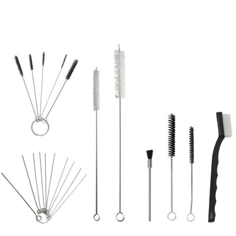 17 Spray Guns, Spray Gun Nozzle Cleaning and Maintenance Tool Kits, Needle and Brush Set, Spray Gun Cleaning Accessories