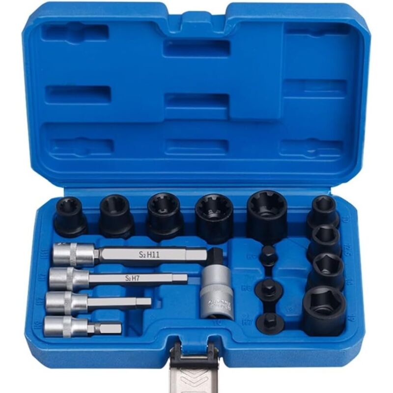 Image of 17-teiliger Bremszangen-Steckschlüsselsatz für 1/2-Zoll-/3/8-Zoll-Vierkantantriebe