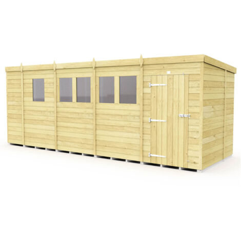 17 x 6 Pent Shed