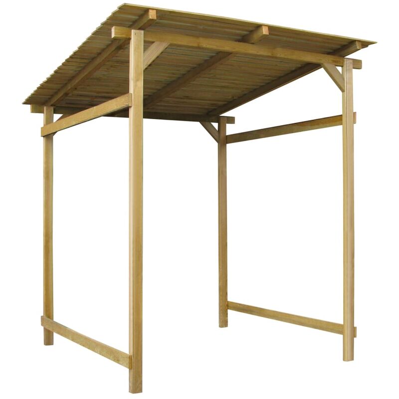Talkeach - 170 x 170 x 180 cm Auvent de jardin Bois de pin imprégné