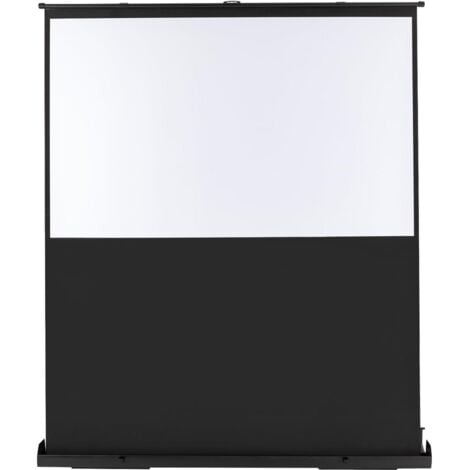 GOJOY 170 X 200cm ÉCran de Projection 80" 16:9 HD Portable ÉCran Videoprojecteur Au Sol Projecteur éLectrique Toile LED Hauteur Réglable pour Home Cinéma