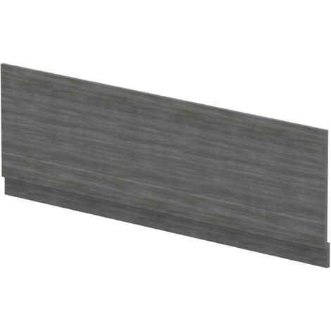 1700mm Bath MFC Front Panel & Plinth - Woodgrain Anthracite