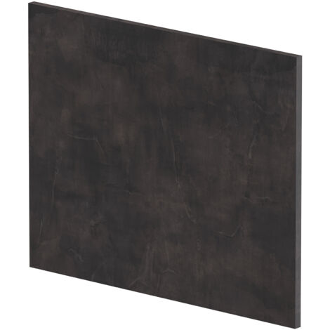 1700mm Chartley L Shape Square End Bath Panel - Textured Matt Metallic Slate