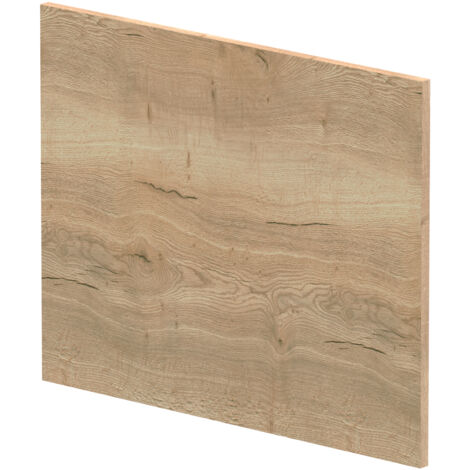1700mm Chartley L Shape Square End Bath Panel - Textured Woodgrain Autumn Oak