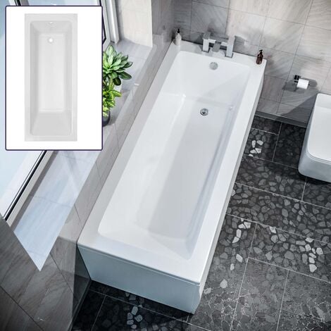 1700mm Square Single Ended Bathtub With Legs