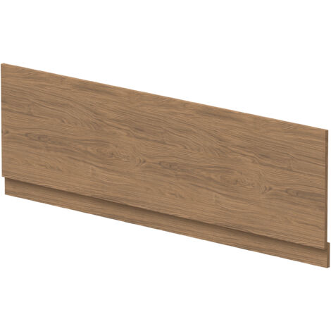 1700mm Straight Bath Front Panel and Plinth - Antique Oak