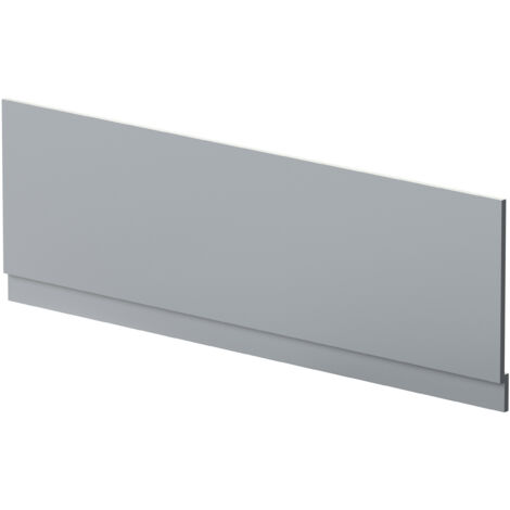 1700mm Straight Reversible Bath Front Panel & Plinth - Satin Grey