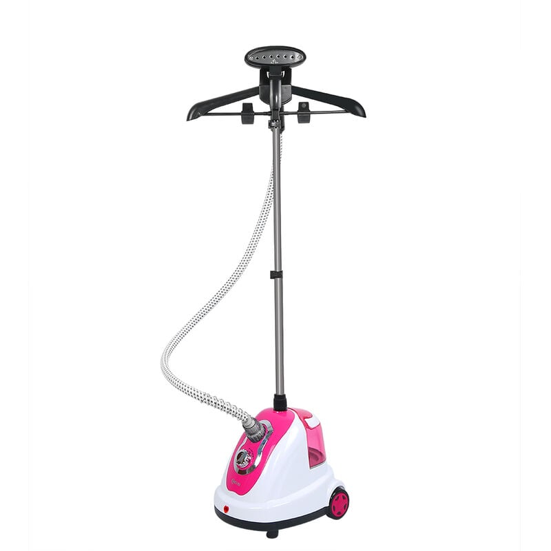 Hofuton Défroisseur Vapeur Vertical Fer à Repasser Vapeur pour Vêtements 1700W Steamer Professionnel Rose