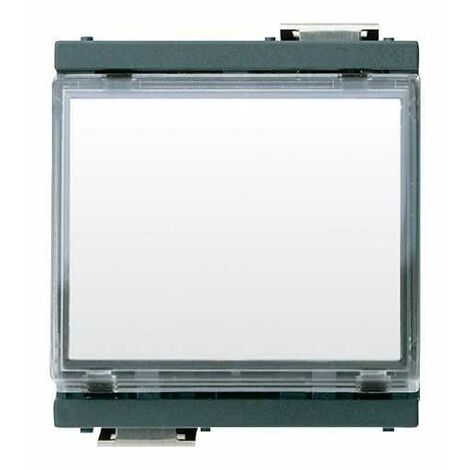 17020 Pulsante Targh. 1P No 10A 12-24V Grigio Idea
