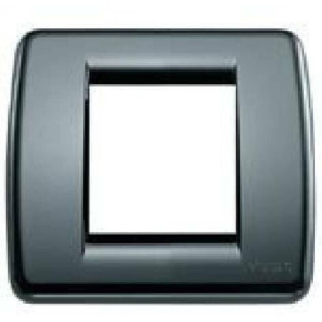 17098.15 Placca Rondò 1 Modulo O 2 Moduli Ridotti Grigio Grafite