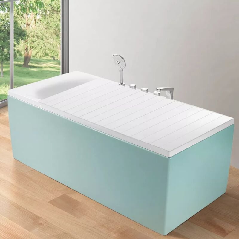 Senderpick - 170cm70cm Housse de baignoire Housse de baignoire pliable Plaque de baignoire Tablette de bain Imperméable à la poussière Housse