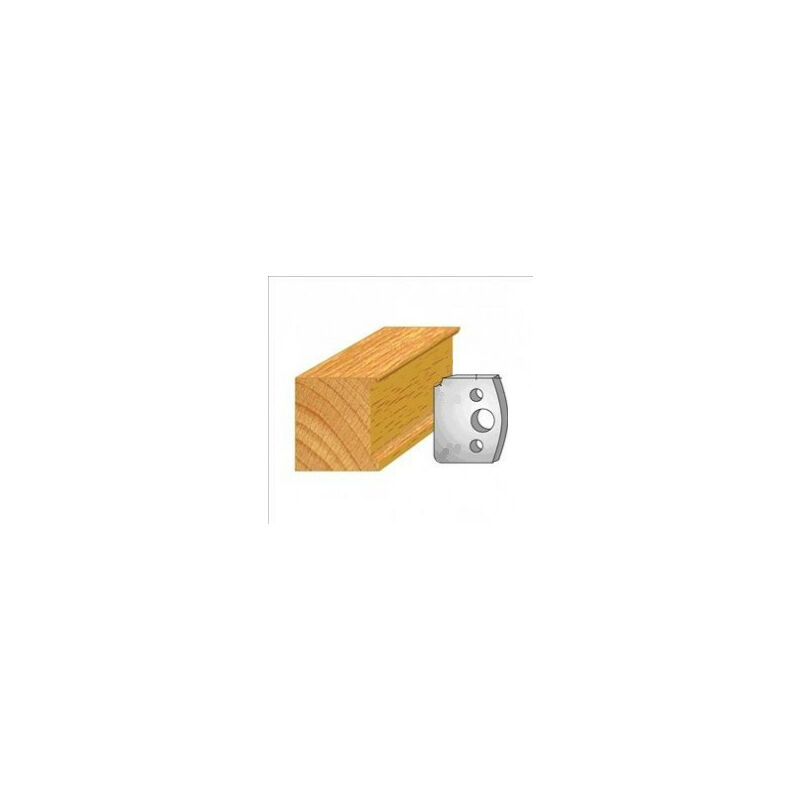 Luxoutils - 171: Jeu de 2 fers 40mm congé quart de rond 4mm pour porte outils 40 et 50mm