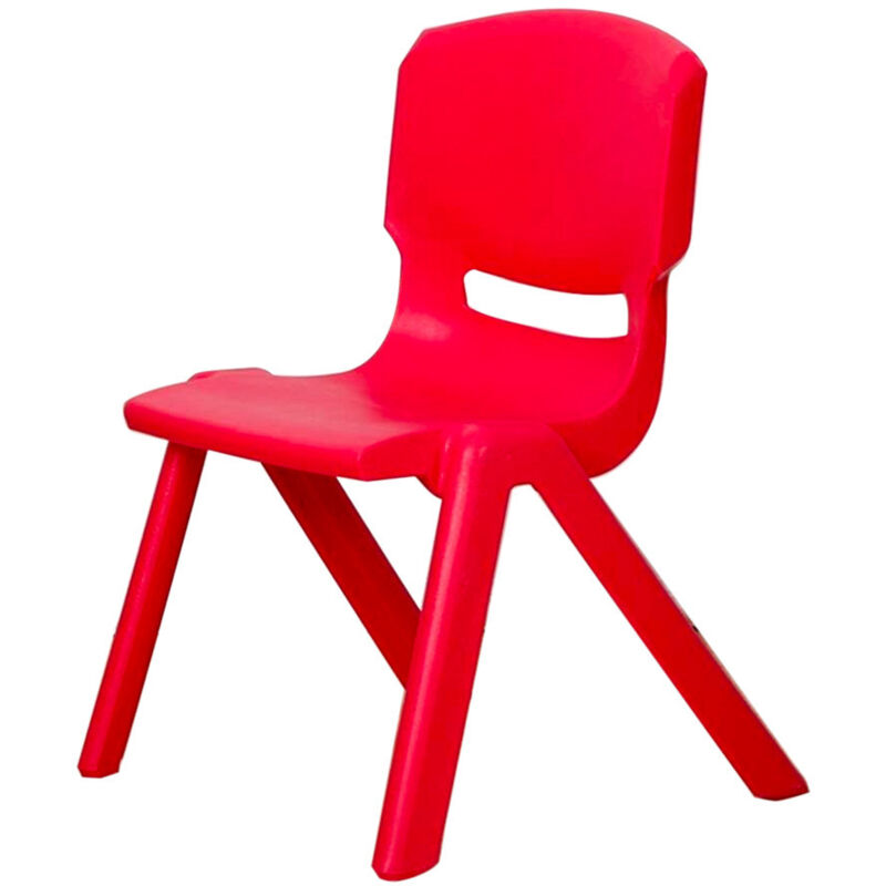 Mediawave Store - 173710 Chaise colorée pour enfants en plastique résistant 26 x 30 x 50 cm Couleur: Rouge