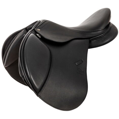17,5", Noir: Selle d'obstacle Miami Supreme avec bandeau interchangeable