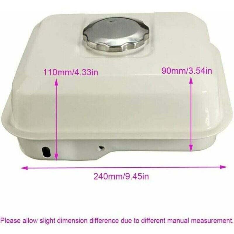 Alovez - 17510-ZE1-030ZA Réservoir de carburant pour remplacement de moteur Honda GX200 GX160 GX140