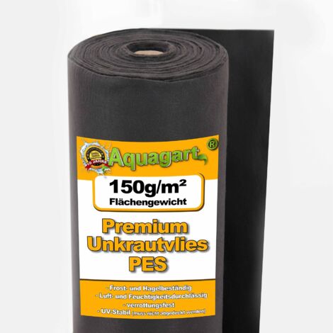 175m² Unkrautvlies Gartenvlies Mulchvlies Bodengewebe 150g 1m breit PES