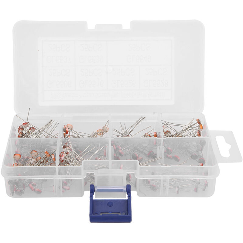 175pcs Photorésistance, Ldr Résistance Lumineuse Gl5506 Gl5516 Gl5526 Gl5528 Gl5537 Gl5539 Gl5549 Utilisés Dans Les Jouets Les Lampes Les Caméras Et